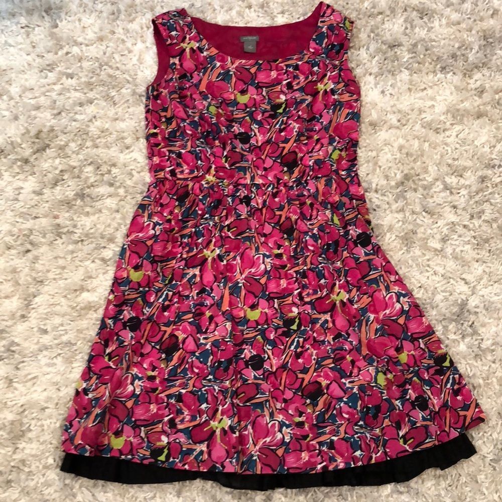 Ann Taylor Pink Floral Dress